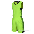 قميص كرة السلة الجاف السريع بتصميم أسود وخضراء